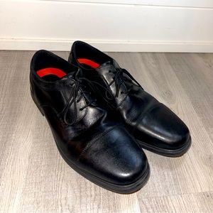 Size 14W Big N Tall Rockport Men’s Black Dress Shoes! Almost like new condition!